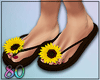 80_ Sunflower Flip Flops