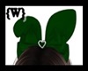 {W}Green Rabbit Bow