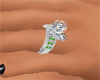 Weddig ring w/emeralds