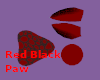 Paw Red Black
