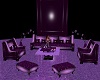 purple/black couch set