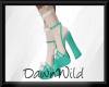 Sassy Teal Sock Heels
