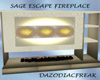 Sage Escape Fireplace