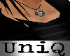 UniQ Green & Silver Ring