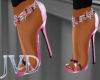 JVD Pink Spike Heels