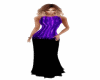 Purple/Blk Shimmmer Gown