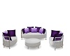 purple and white set