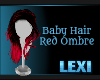 Baby Hair Ombre Red