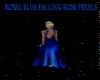 Blue Falling Rose Petal