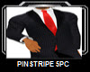 PINSTRIPE 3 PC RED TIE