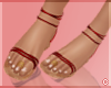 !© Tie Up Sandals Red