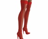 Sexy Red Lace Boots