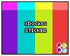 *R xRockrx Req. Sticker