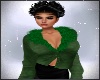 Valentines Green Fur Top
