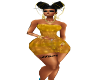 FIG82 Gold Mini Dress