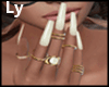 *LY* Pearl Rings Nails