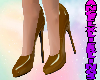 Brown Shiny Pumps