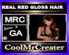 REAL RED GLOSS HAIR