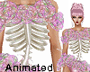 Skeletal rose dress ANI