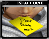 [DL] Don't Leave Me