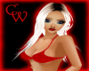 Rave Red Bikini Top