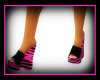 JBB*Pink&Blk Zebra Wedge