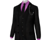 Black Soft Pink Suit
