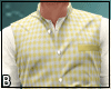 Yellow Gingham Vest Pant