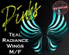 Teal Radiance Wings