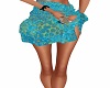 Sea Teal Wrap Skirt/Gee