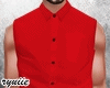 Sleeveless Shirt  - Red
