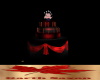 red black birthday cake