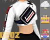 .. crop top w/ bag **