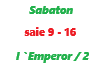 Sabaton/ I `Emperor