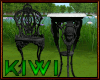 Antique garden table