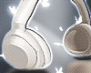 (F) Headphones White
