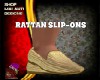 DM:RATTAN SLIP-ONS