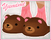 [Y] Cute Bear Slippers
