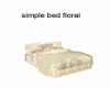 simple bed floral 