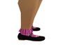 Kids Magenta Plaid Shoes