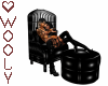 Cuddle chair pvc black