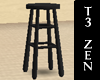 T3 Zen Bar Stool-Dark