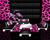 PINK CHEETAH SOFA SET