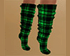 Green Socks Plaid Tall F