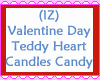 Teddy Heart Candle Candy