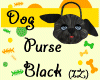 (IZ) Dog Purse Black