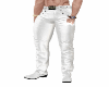 LEATHER WHITE PANT GOTH