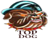 TOP DOG bulldog sticker