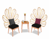 Flower Back Chair Set