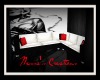 monroe couch red&blk